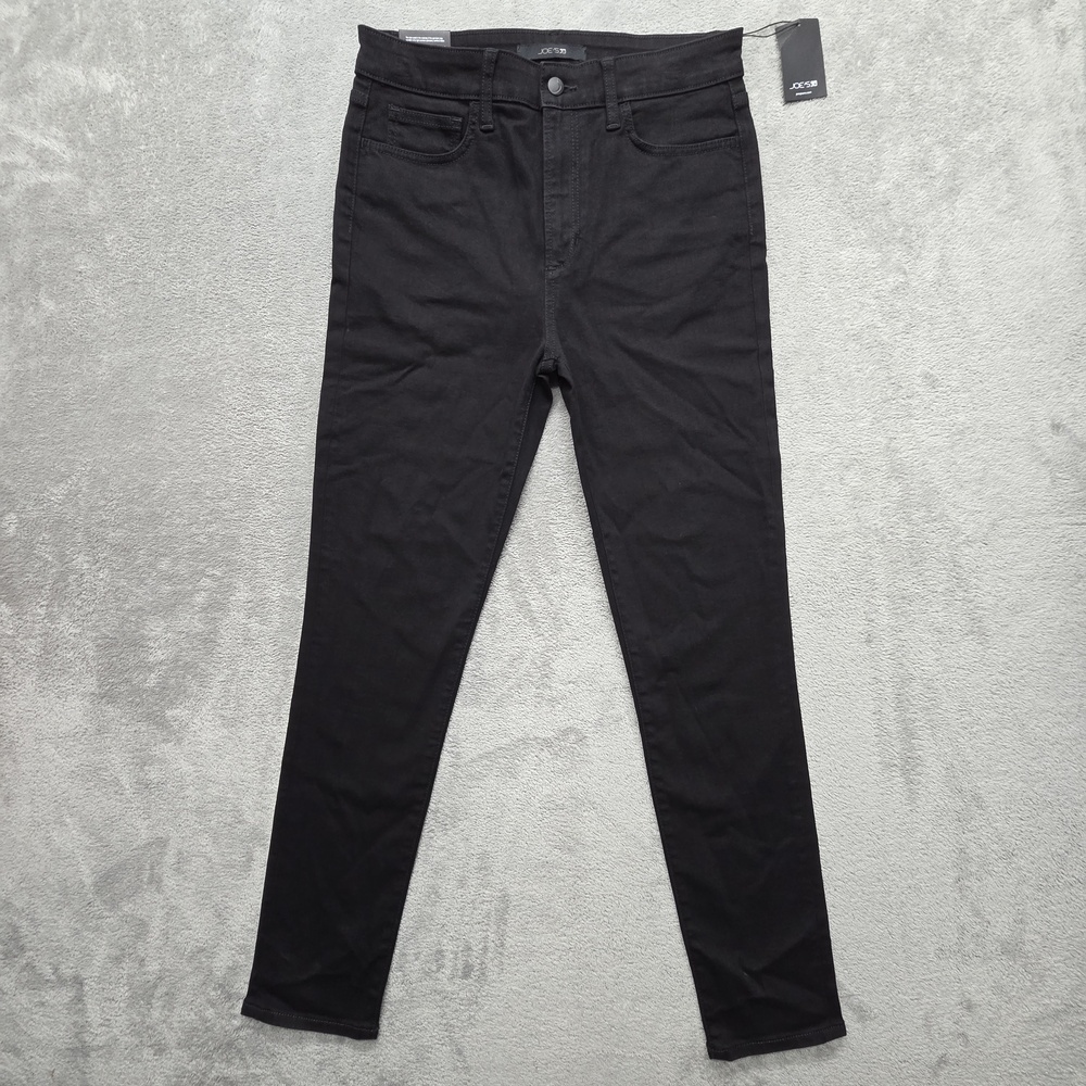 Joe's Jeans High Rise Skinny Ankle Jeans Womens 30 Black Pluto Stretch